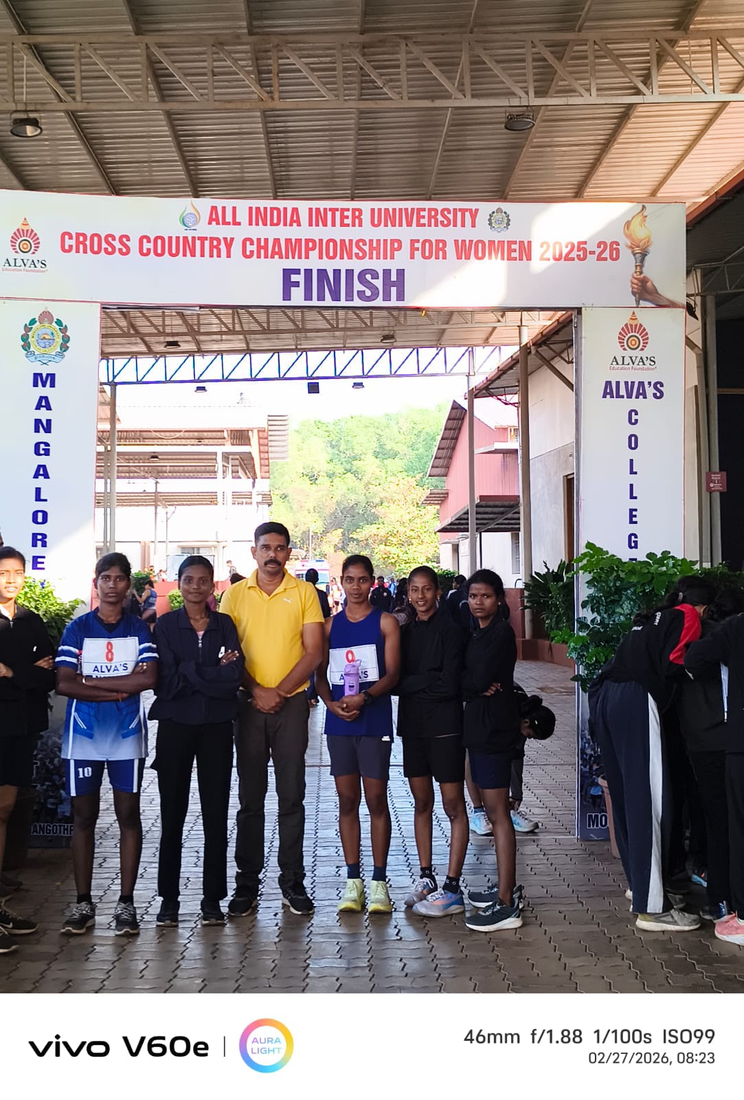 Our college student participated in the All India Inter-University Cross Country event at Alva's College, Mangalore, on 7.02.2026